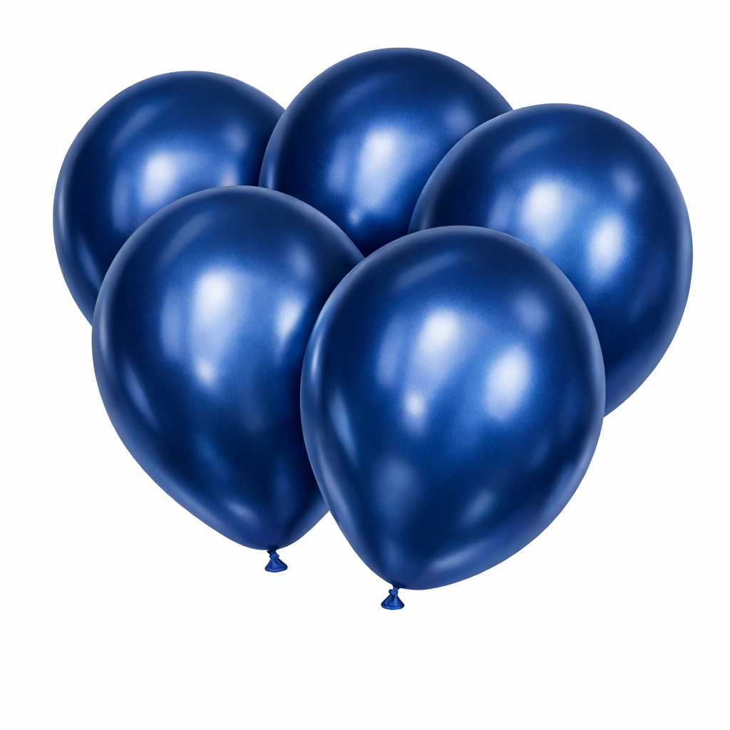 Donkerblauwe Metallic Ballonnen 30cm - 10 of 50st