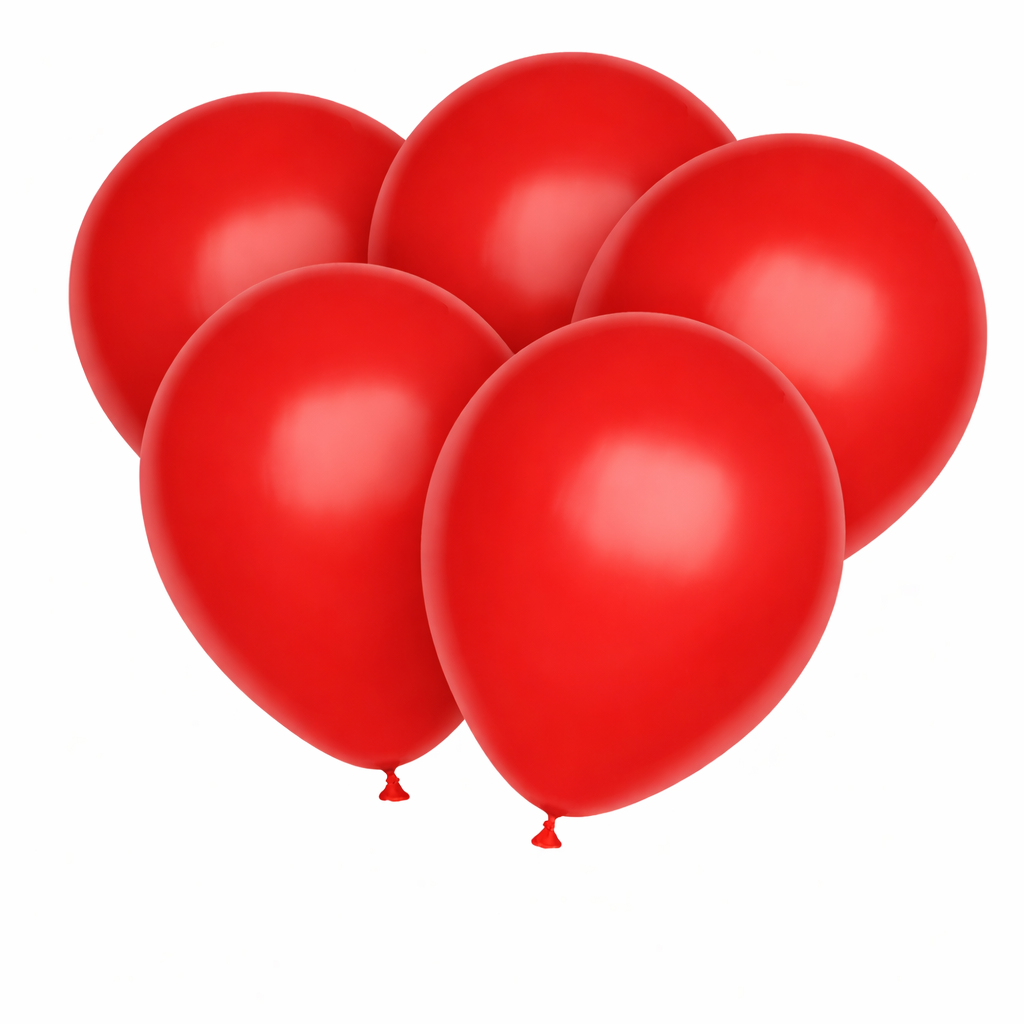 Rode Ballonnen 30cm - 10 of 50st