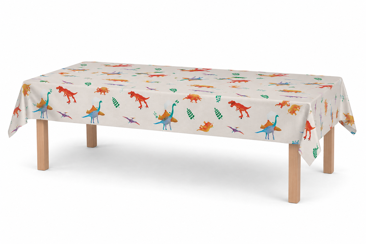 Dinosaurus Tafelkleed - Tafeldecoratie- Waterdicht - 274x137cm
