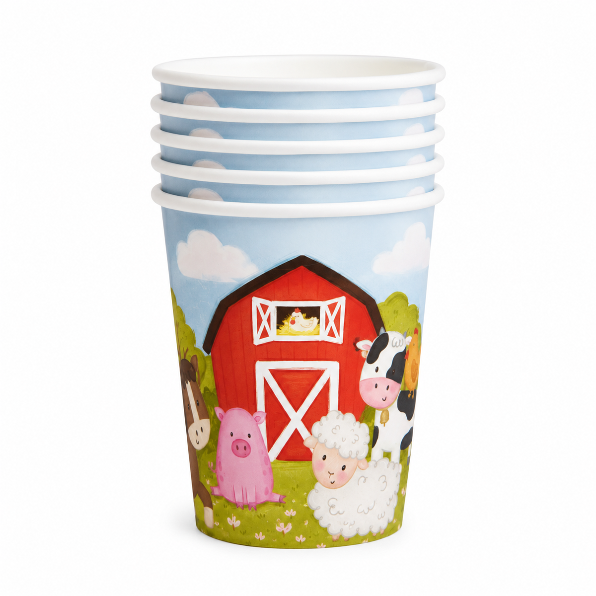 Bekers Boerderijdieren 220ml 6st