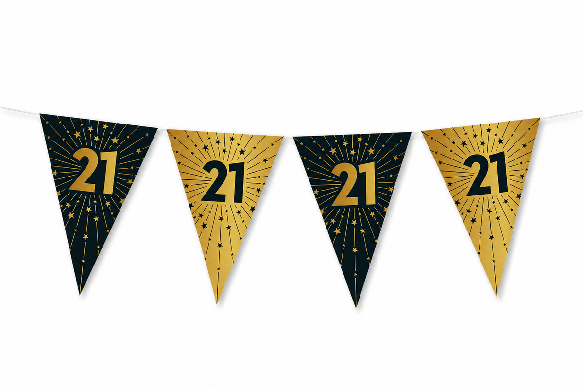 21 jaar slinger goud zwart 10m