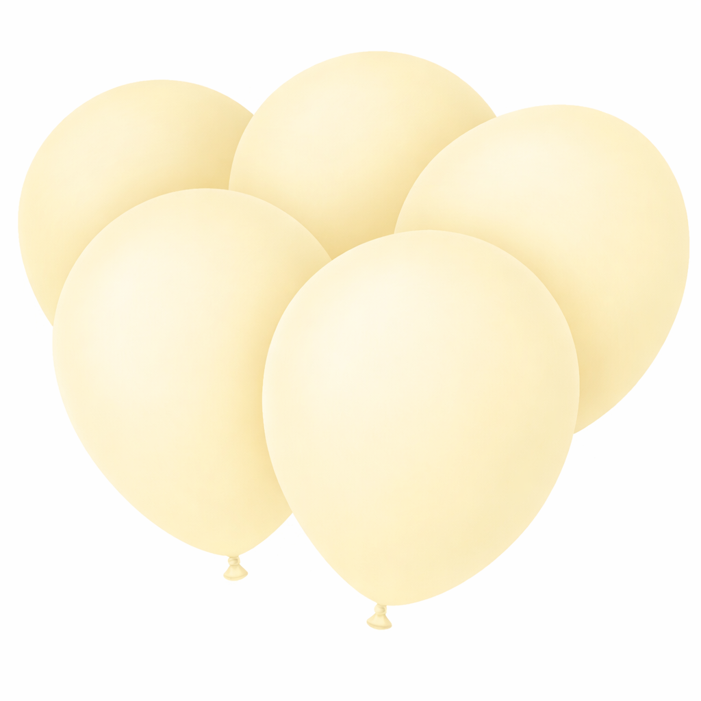 Ballonnen Pastel Geel 30cm 10 Stuks
