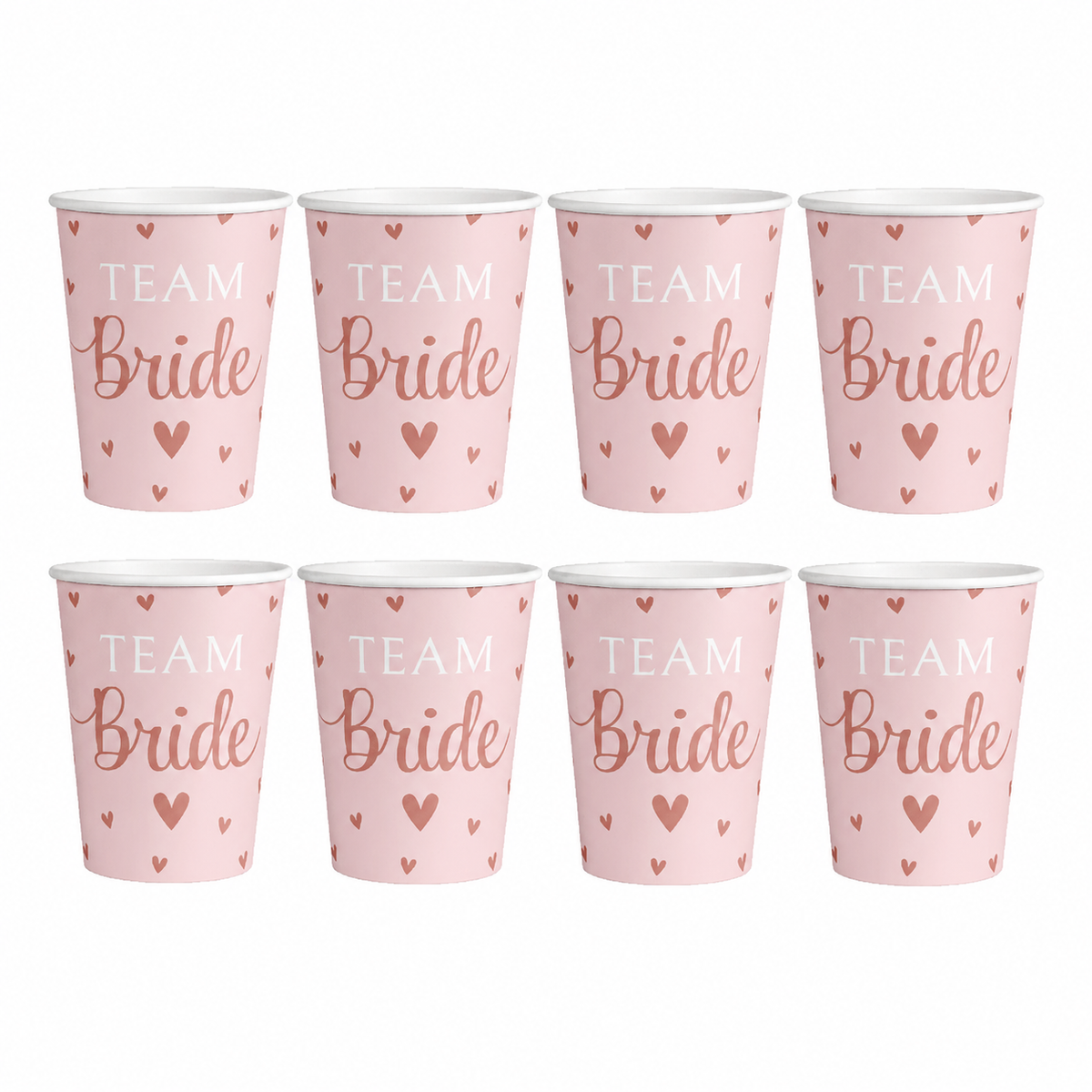 Bekers Team Bride 8 Stuks