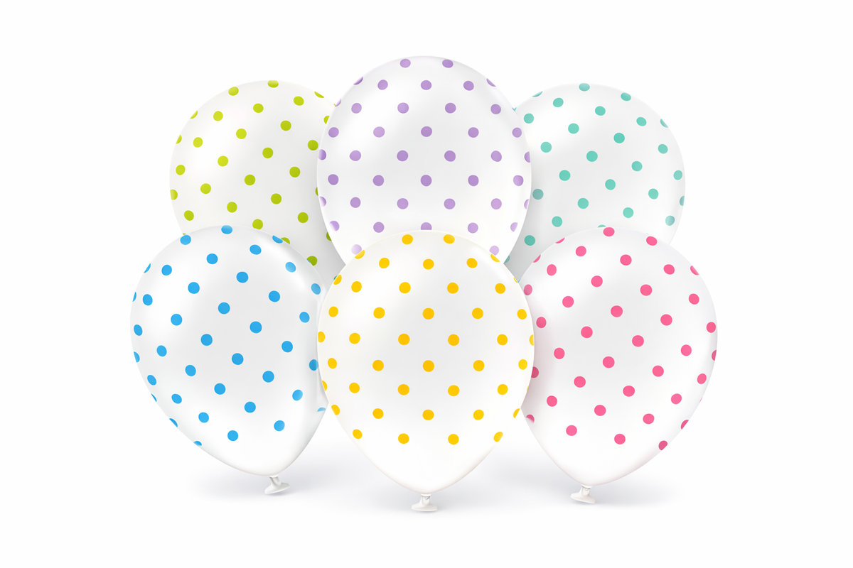 Ballonnen met Stippen 6 Stuks