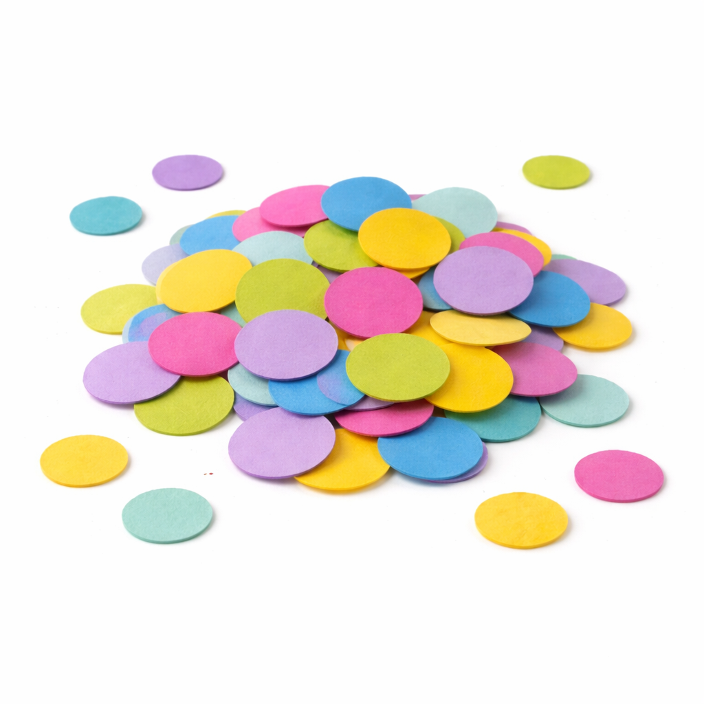 Papieren Confetti Stippen 50 Gram, Meerkleurige Tafeldecoratie