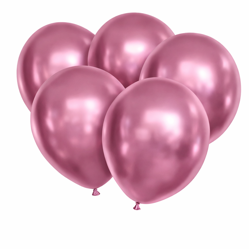 Spiegelballonnen Roze 10 Stuks