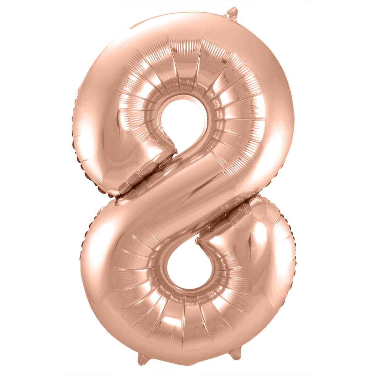 Folieballon 8 Jaar Roségoud 40 cm