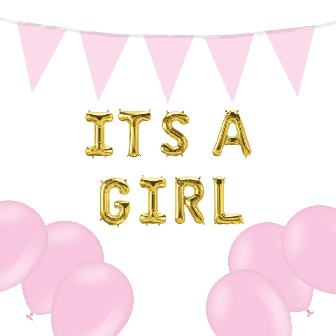 I'ts a Girl Versiering pakket 12-delig