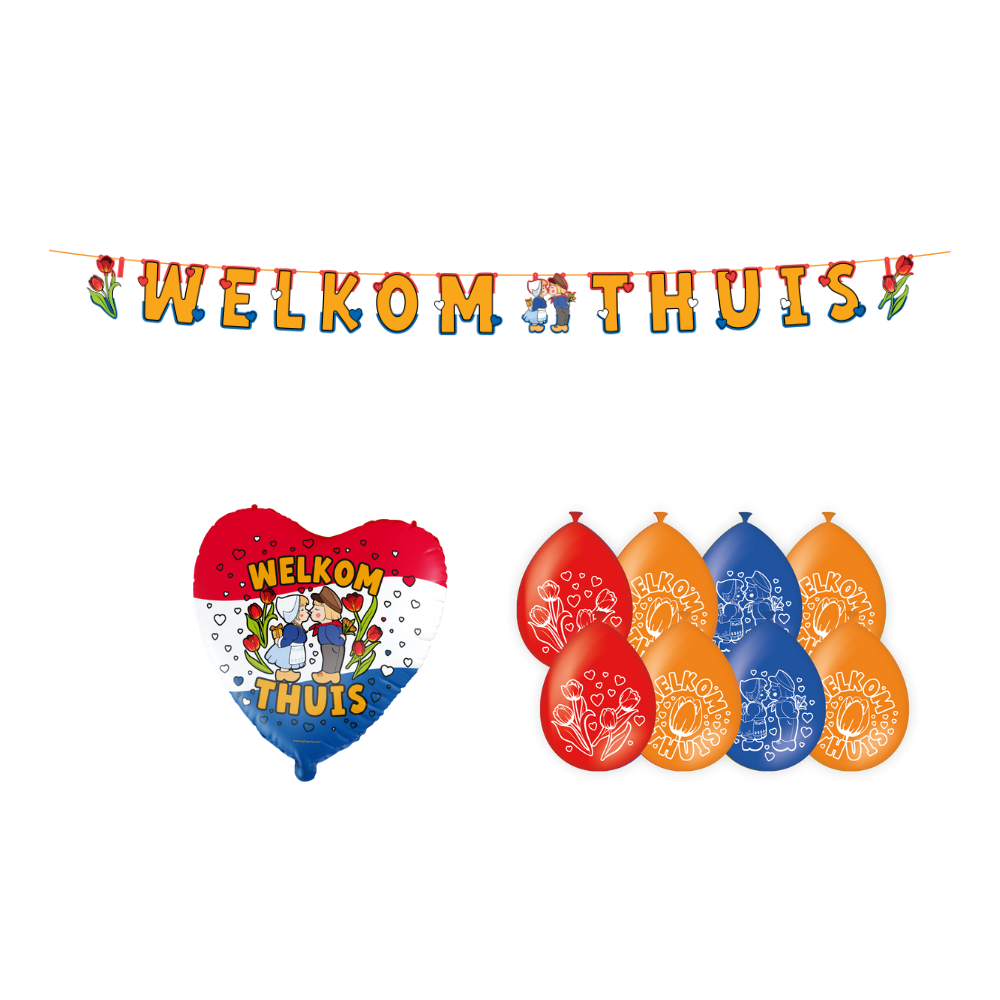 Welkom Thuis Versiering Pakket 10-delig