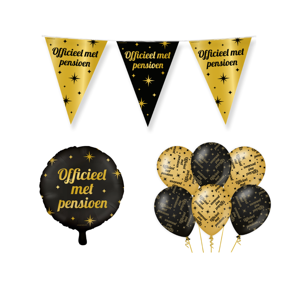 Pensioen Classy Versiering Pakket 10-delig