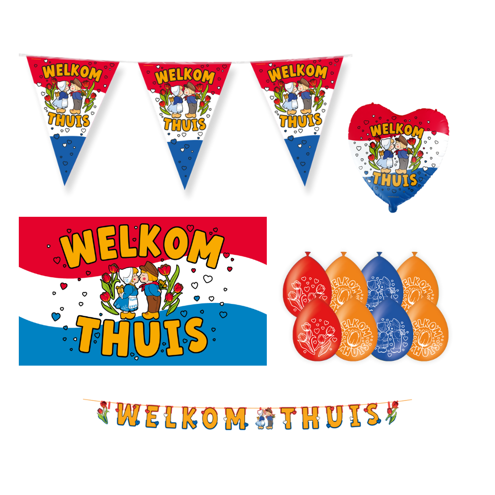 Welkom Thuis Versiering Pakket 12-delig