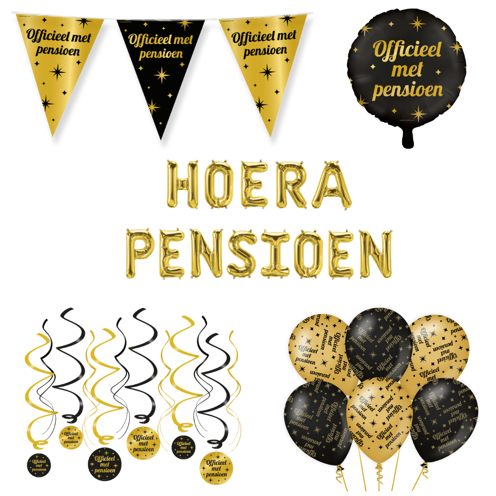 Pensioen Classy Versiering Pakket 23-delig