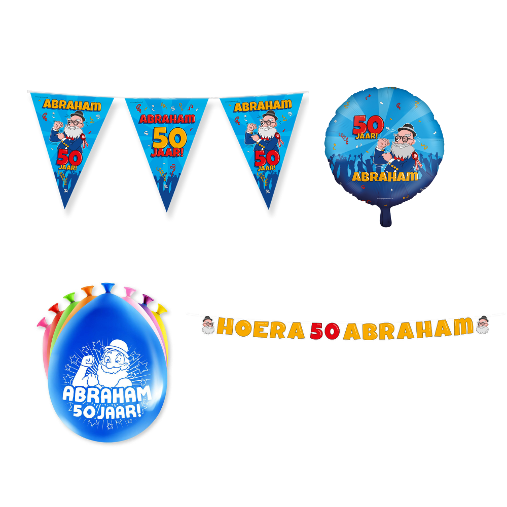 Abraham Verjaardag Versiering Pakket 11-delig
