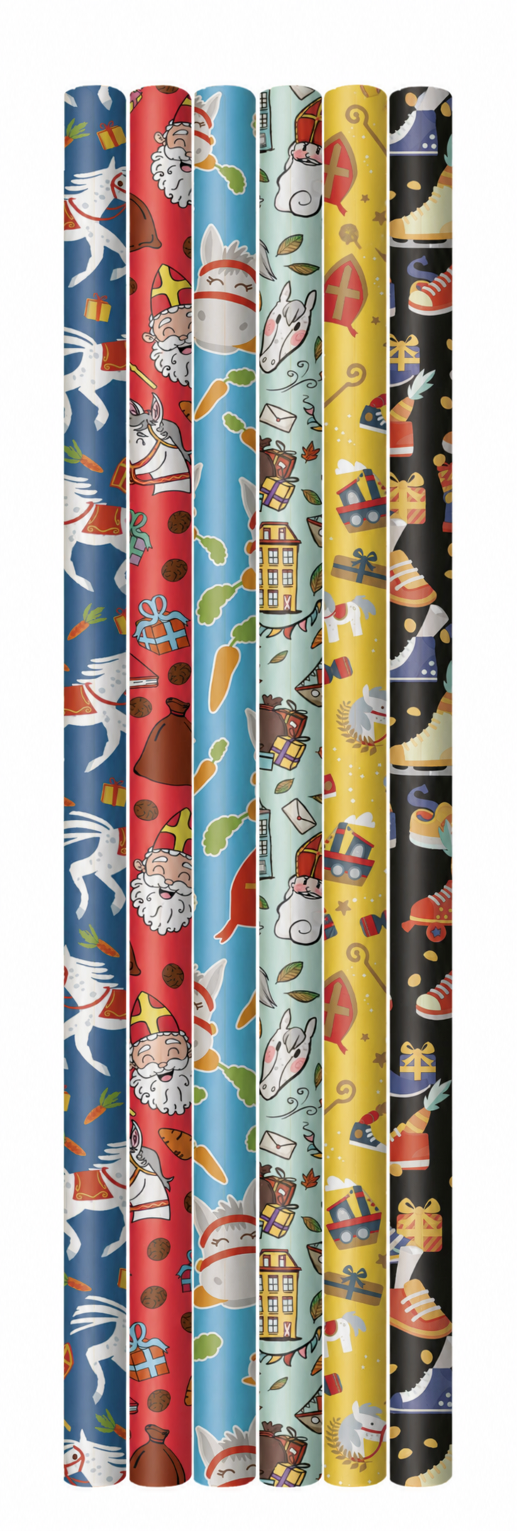 Sinterklaas Inpakpapier 70 x 200 cm – Cadeaupapier voor Pakjesavond