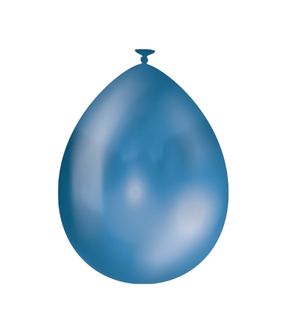 Donkerblauwe Metallic Ballonnen 30cm - 10, 50 of 100st