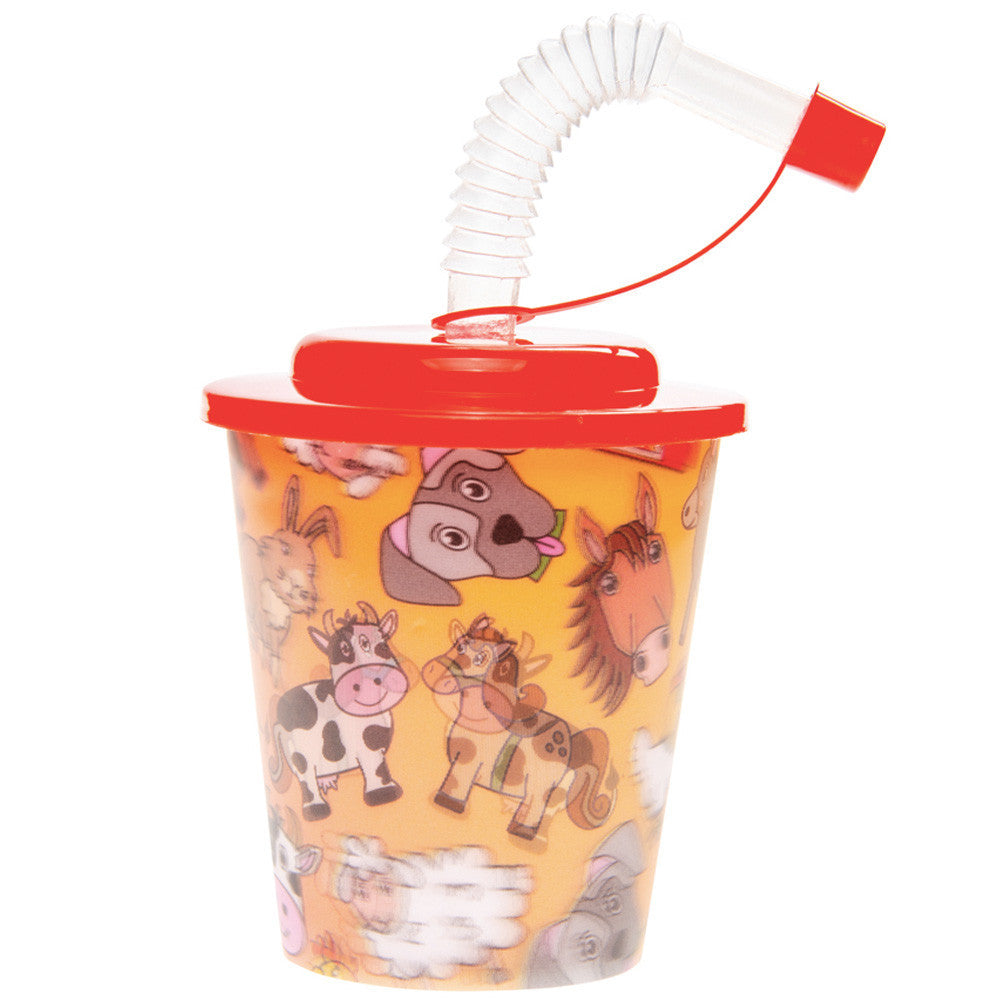 Drinkbeker Boerderijdier 3D effect 12 Stuks