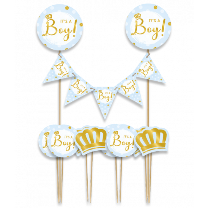 Cake Decorations It’s a Boy! 9-delig
