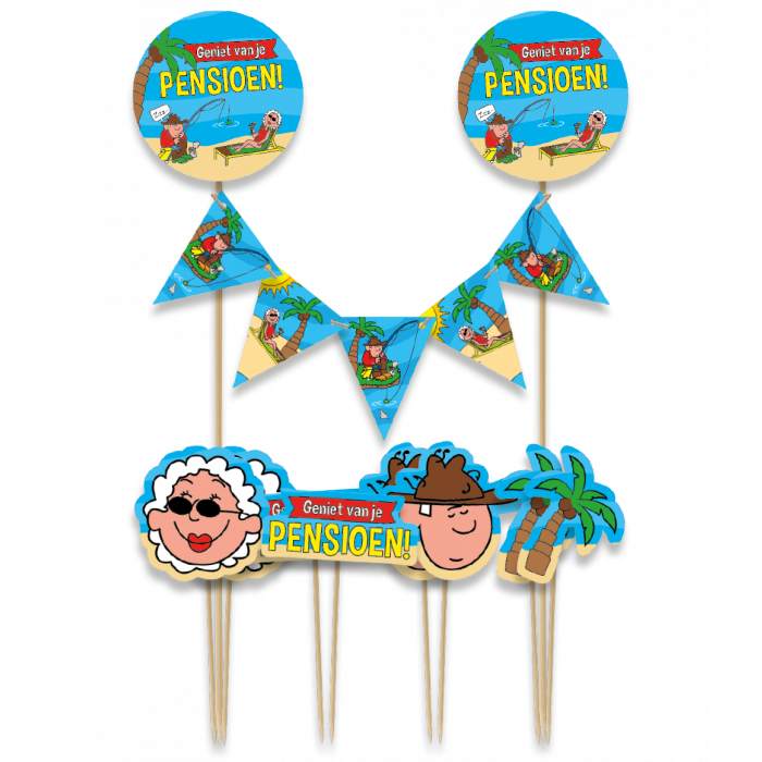 Cake Decorations Pensioen 9-delig