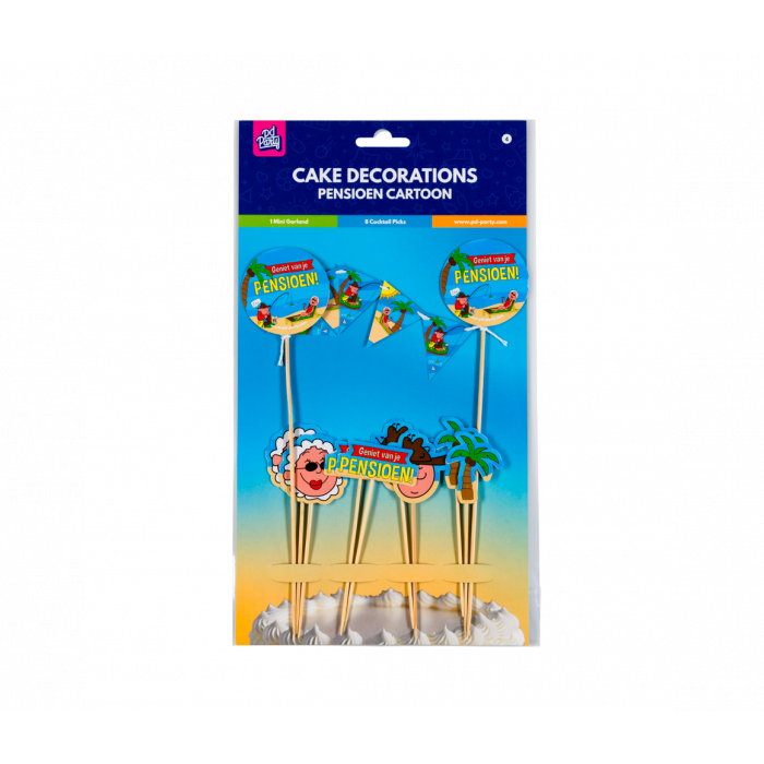 Cake Decorations Pensioen 9-delig