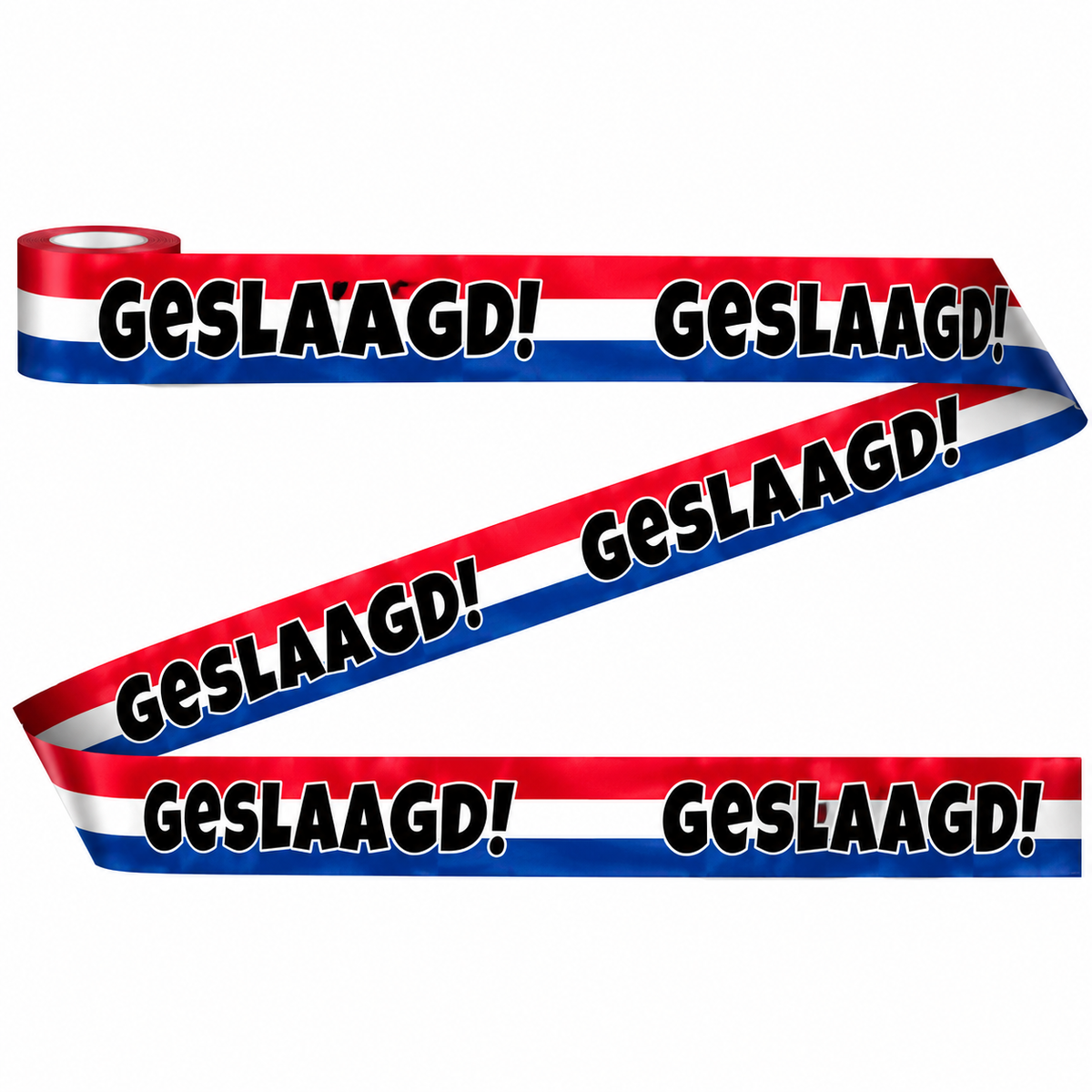 Afzetlint Geslaagd Rood Wit Blauw 12 Meter