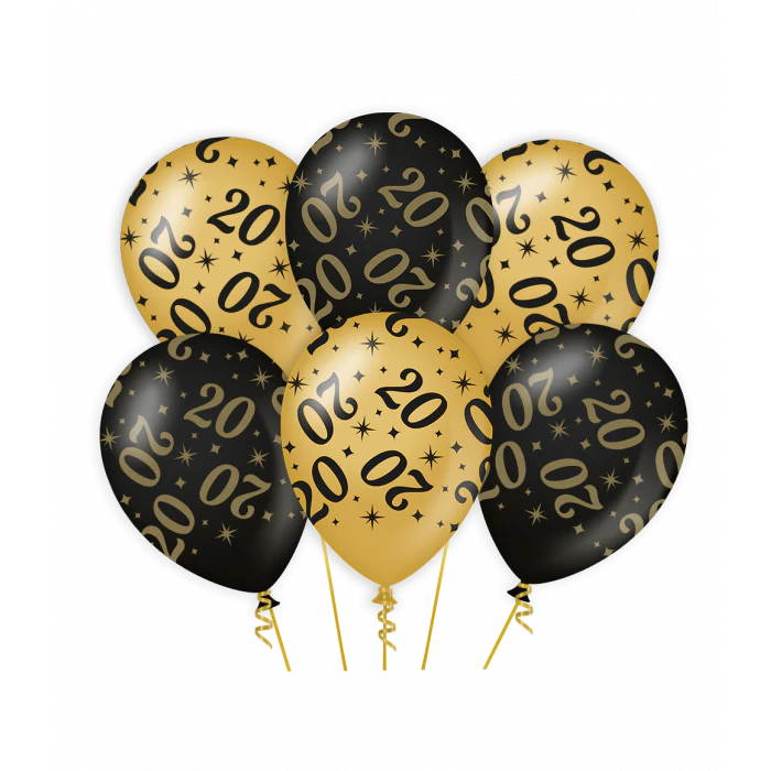 Ballonnen Classy Party 20 Jaar 30 cm
