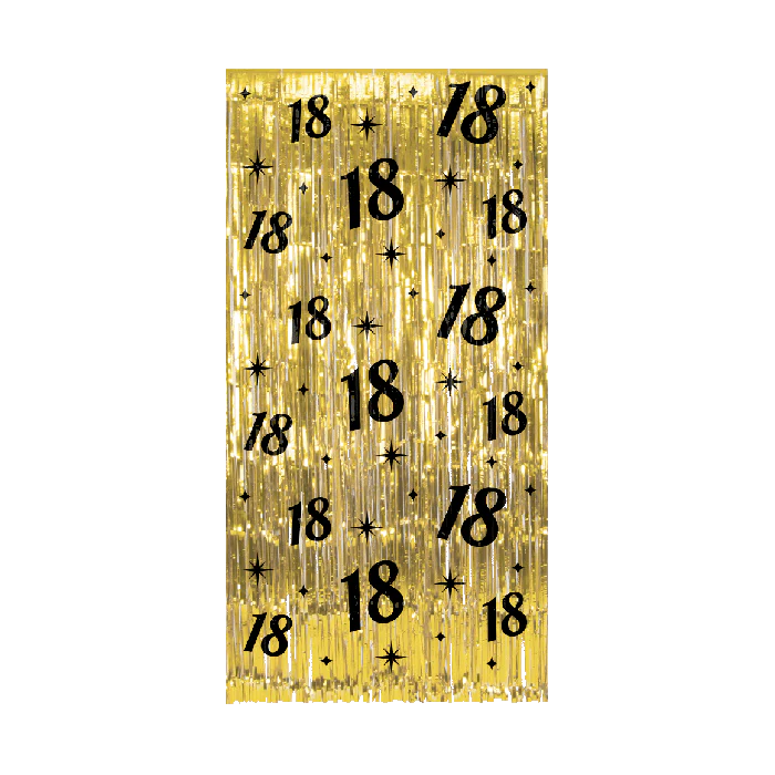 Classy Party Deurgordijn 18 Jaar 2 meter
