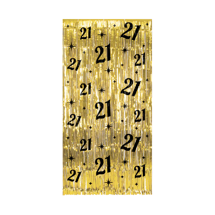 Classy Party Deurgordijn 21 Jaar 2 meter