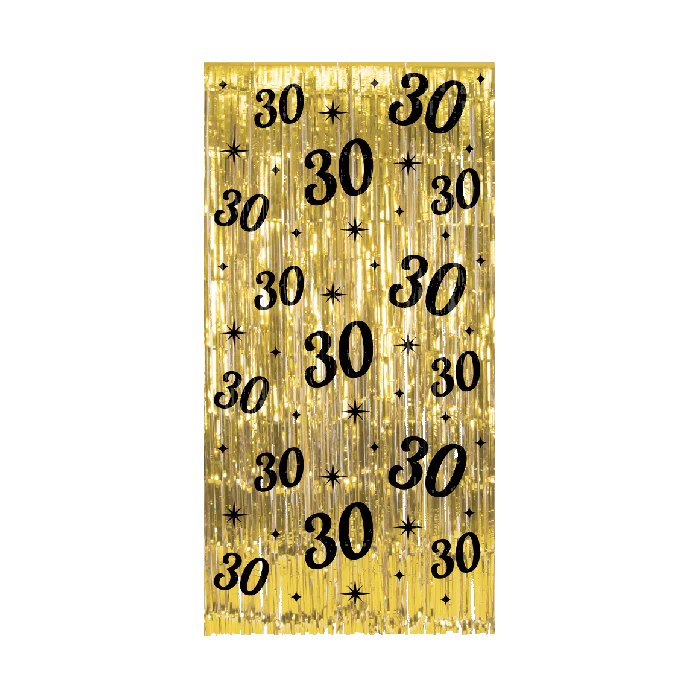 Classy Party Deurgordijn 30 Jaar 2 meter
