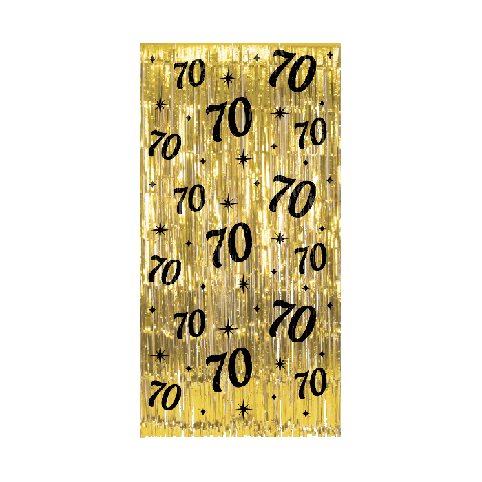 Classy Party Deurgordijn 70 Jaar 2 meter