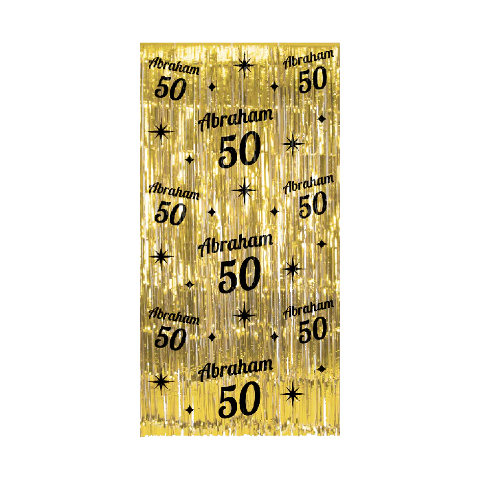 Classy Party Deurgordijn Abraham 50 Jaar 2 meter