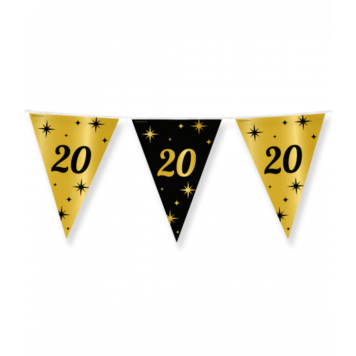 Vlaggenlijn Classy Party 10 m 20 Jaar
