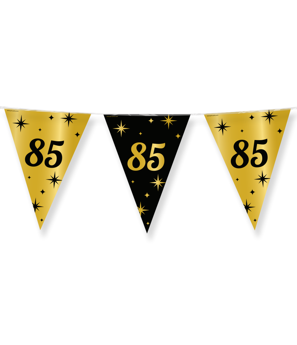 85 Jaar Slinger Goud Zwart 10m