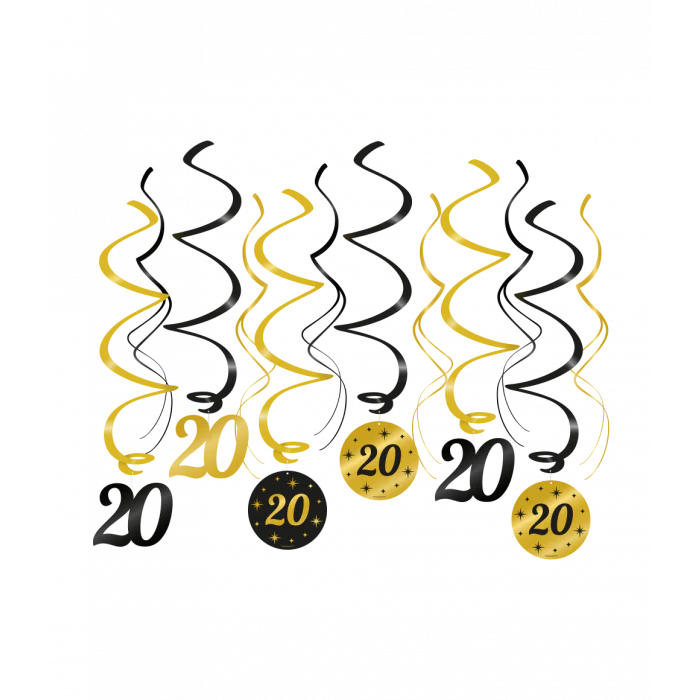 Hangdecoratie Classy Party 70 cm 20 Jaar