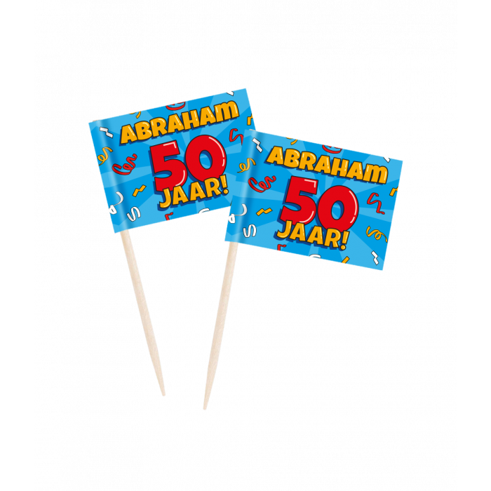 Cocktailprikkers Abraham Cartoon 50st
