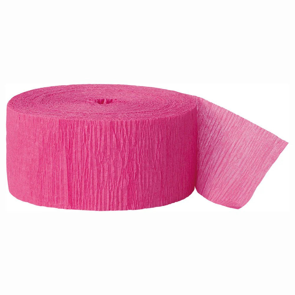 Roze Crepe Papier Slinger 6m