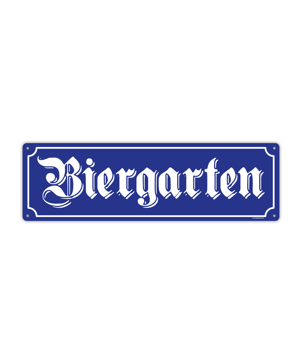 Huldeschild Oktoberfest Biergarten 52 cm