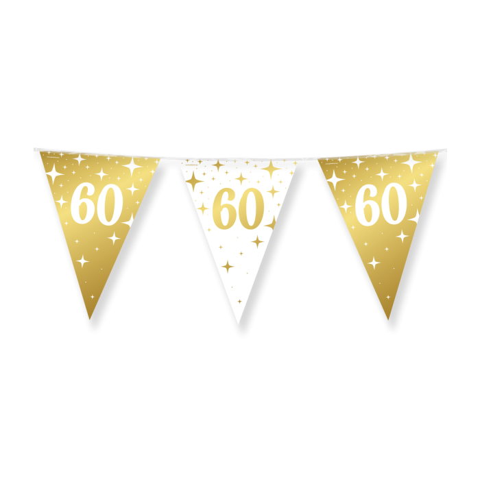 Vlaggenlijn 60 jaar wit goud 10m