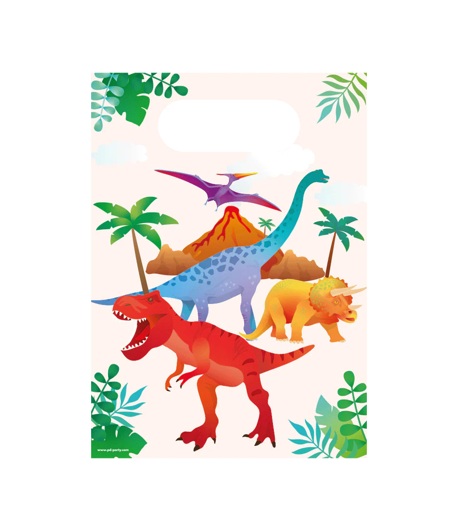 Geschenkzakjes Dinosaurus 6st