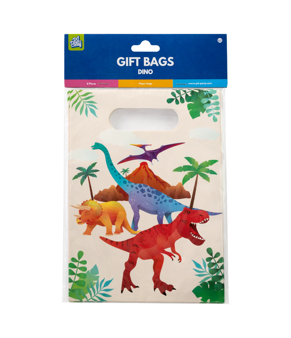 Geschenkzakjes Dinosaurus 6st