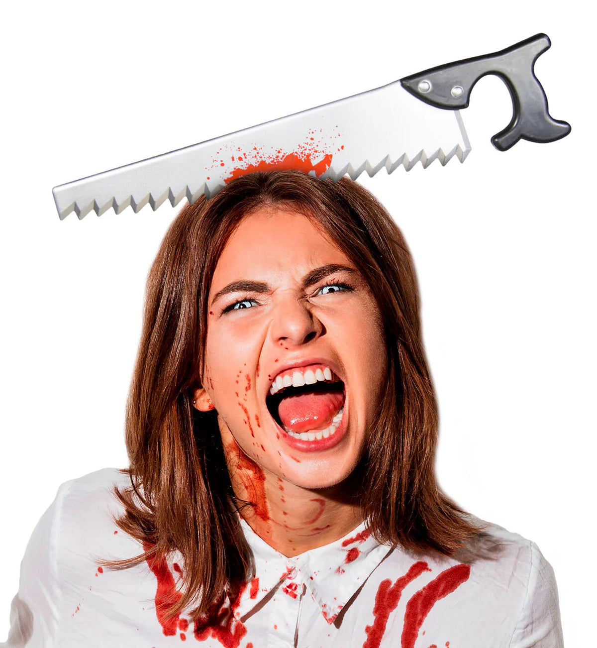 Halloween Haarband Nep Zaag