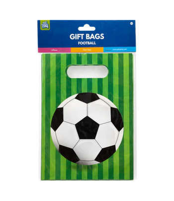 Voetbal Uitdeelzakjes Groen 6st