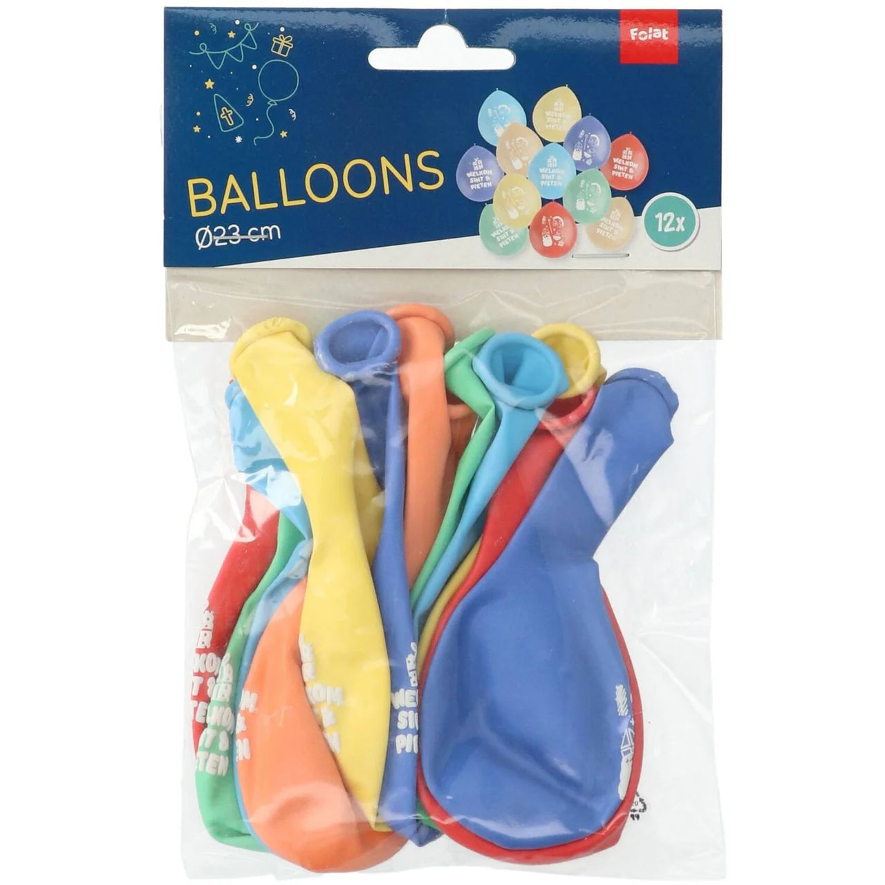 Ballonnen Sint & Pieten - 12st