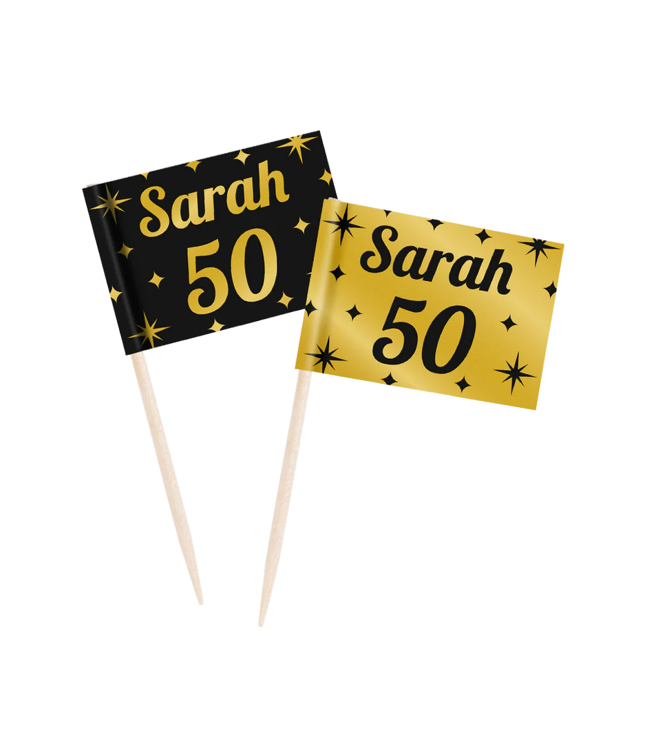 Cocktailprikkers Sarah 6,5cm 50st