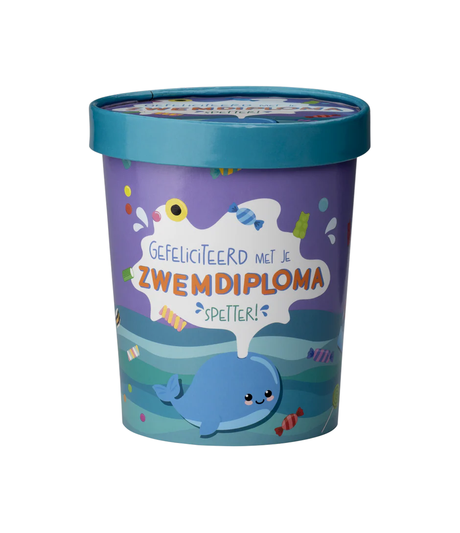 Snoepbakje Zwemdiploma 12cm
