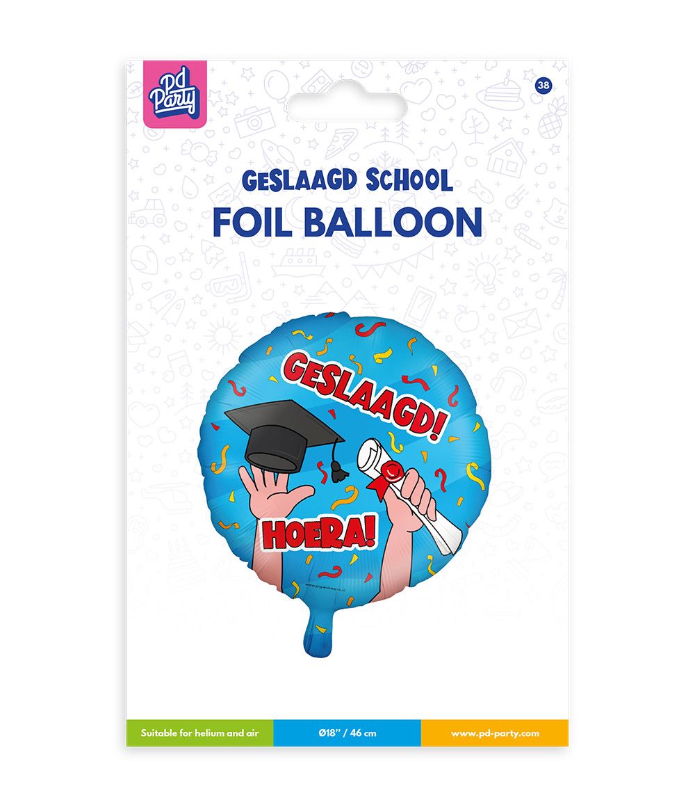 Folieballon Geslaagd Hoera