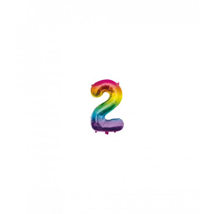 Folieballon Regenboog 40cm  - 0 t/m 9 Jaar