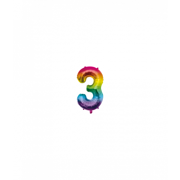 Folieballon Regenboog 40cm  - 0 t/m 9 Jaar