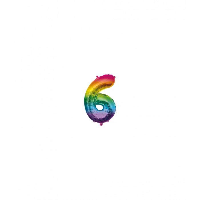 Folieballon Regenboog 40cm  - 0 t/m 9 Jaar