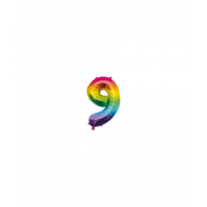 Folieballon Regenboog 40cm  - 0 t/m 9 Jaar