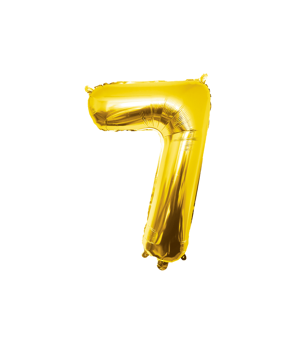 Folieballon Goud 86cm - Cijfer 0 t/m 9 Jaar